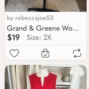 grand & greene Red Sleeveless Midi Dress